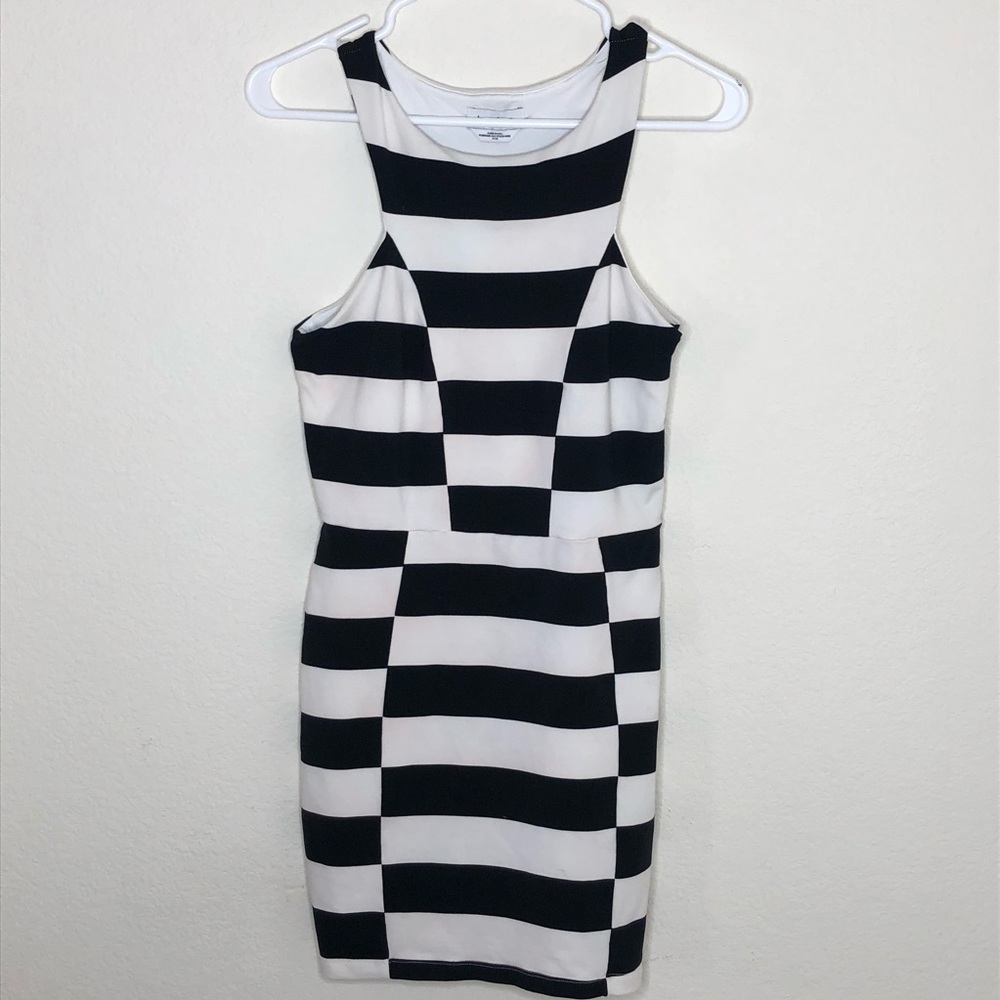 Bebe Geometric print Bodycon Tank Dress